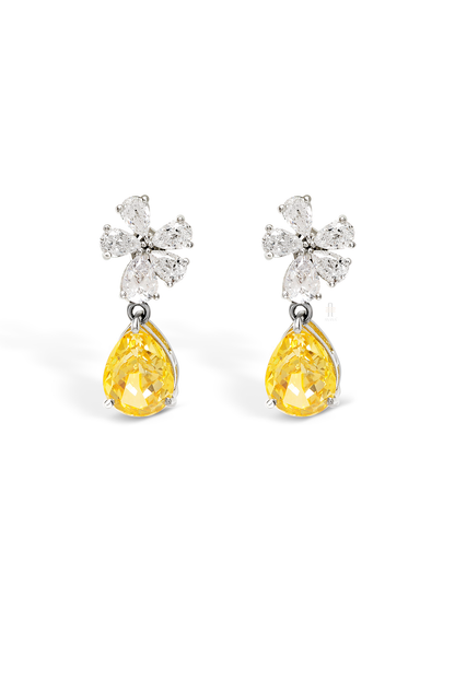 Anana Suzane 7-10 Carat Solitaire Earrings - Anana