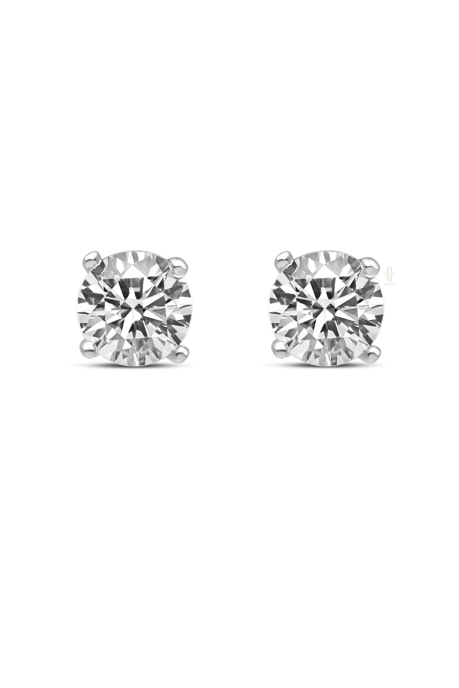 Tanni 1 & 6.84 Carat Solitaire Earrings - Anana