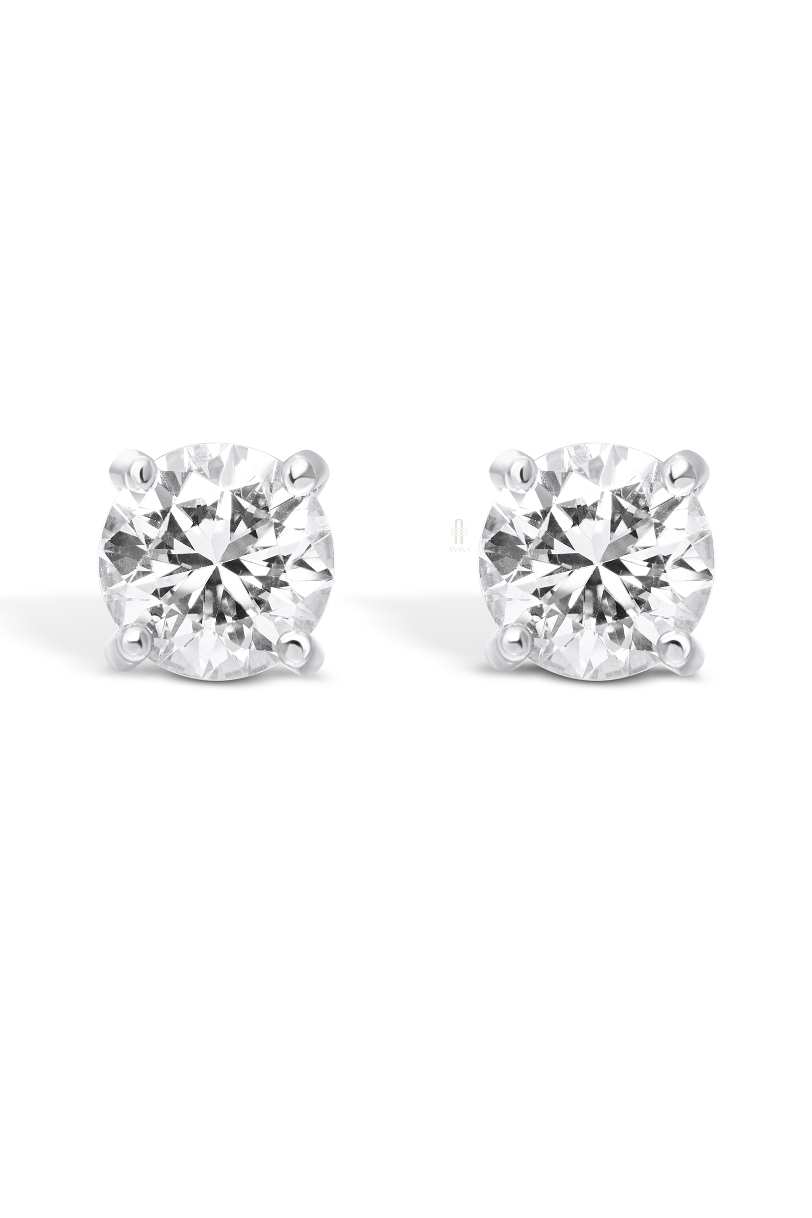 Tanni 1 & 6.84 Carat Solitaire Earrings - Anana